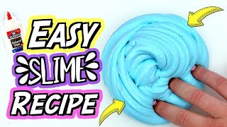 HOW TO MAKE SLIME For Beginners NO FAIL Easy DIY Slime Recipe [upl. by Callahan]