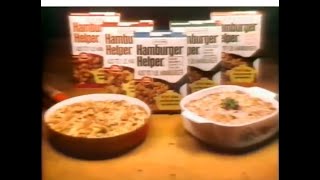 Hamburger Helper Commercial James Hampton 1975 [upl. by Annavoj557]