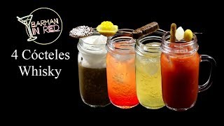 4 Cocteles Whisky [upl. by Ynnaf]