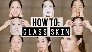 How to KOREAN 10 Step Skincare Routine  Glass Skin [upl. by Cocks71]