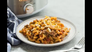 Slow Cooker Hamburger Helper Recipe [upl. by Temme]