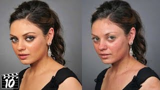 Top 10 Celebrities Who Look Different Without Makeup  Marathon [upl. by Elspeth]