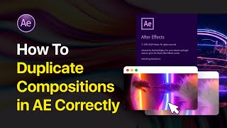 The FASTEST Way to Duplicating Compositions in After Effects [upl. by Nysilla964]