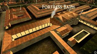 Animation of ancient Roman Fort in Caerleon Wales [upl. by Ennahs]