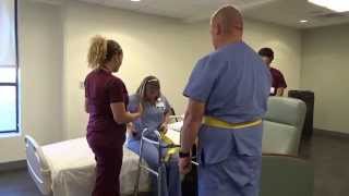 Physical Therapy Transfer Training  How To Transfer From Wheelchair To Bed [upl. by Sou]