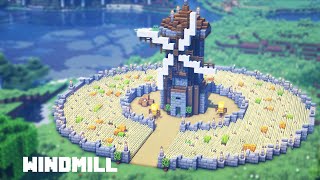 Minecraft Windmill Tutorial  How to Build a Windmill [upl. by Olatha]