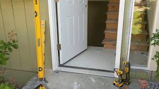 Jeld Wen Front Door Installation  Really crappy products and craftsmanship PART 1 [upl. by Grochow]