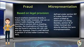 What is Difference Between Fraud amp Misrepresentation [upl. by Nwahsel]