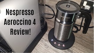 Nespresso Aeroccino 4 Milk Frother Review  Worth upgrading from the Aeroccino 3 [upl. by Hitt515]