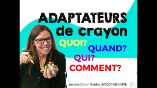 Prise du crayon Comment choisir un guidedoigts embout adaptateur de crayon [upl. by Rome]