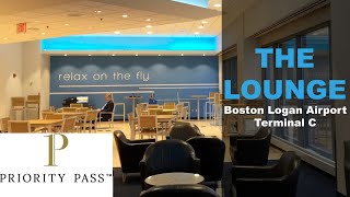 Review THE LOUNGE Boston Logan International Airport Terminal C [upl. by Toile124]