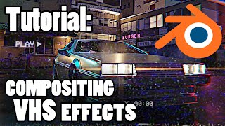 Blender Tutorial Compositing VHS Effects [upl. by Dreda]