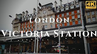 London Victoria Station Walk Through England 4K [upl. by Inattirb]