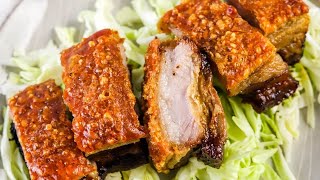 The TRICK to the ULTIMATE CRISPY PORK BELLY in the air fryer [upl. by Papst]