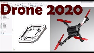 Solidworks Complete Project Drone  1  Spider Base  PART DESIGN [upl. by Shepley]