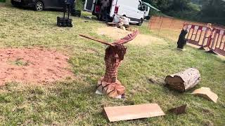 A fabulous range of wooden sculpture at Caerleon festival 2024 [upl. by Anibur443]