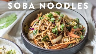 3 SOBA NOODLE Recipes 🍜Delish Noodle Series  HONEYSUCKLE [upl. by Yrrehs]