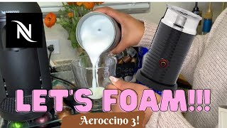 How To Foam Milk With Aeroccino 3 Make Coffee With Foam Tips amp Tricks  Easy Foamed Latte Recipe [upl. by Aronael]