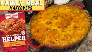 Box Hamburger Helper Switched Into A Baked Lasagna Recipe [upl. by Decker859]