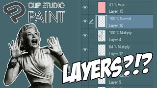 How to use layers in Clip Studio Paint  Tips and Tutorial [upl. by Atterrol]