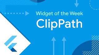 ClipPath Flutter Widget of the Week [upl. by Lapham]