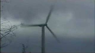 Windmill destructed in storm [upl. by Anihpled664]