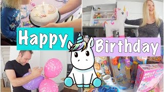 Leonas 5 Geburtstag 🦄  Einhorn Party  Torte backen amp Geschenke  Isabeau [upl. by Akamaozu]