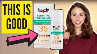 NEW Eucerin Tinted Mineral Sunscreen Review DrDrayzday [upl. by Nivlen285]