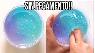 HAZ SLIME CON 1 INGREDIENTE💦 Probando Recetas SIN Pegamento [upl. by Harehs]